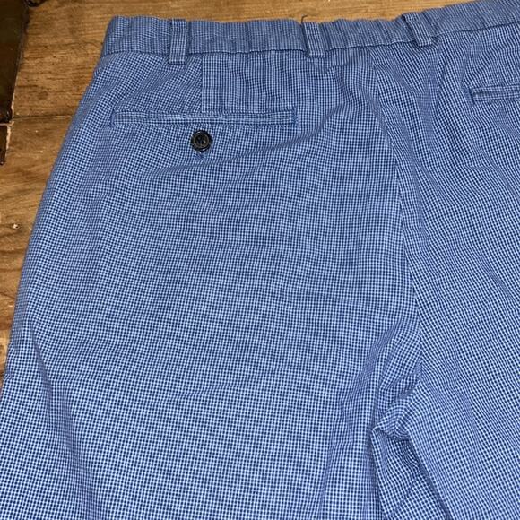 Brooks Brothers Light Blue Checkered Cotton Shorts Size 34 - Picture 7 of 11